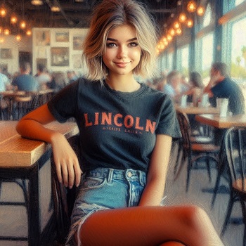 Lincoln Restaurant T-Shirt And Denim Art Collection